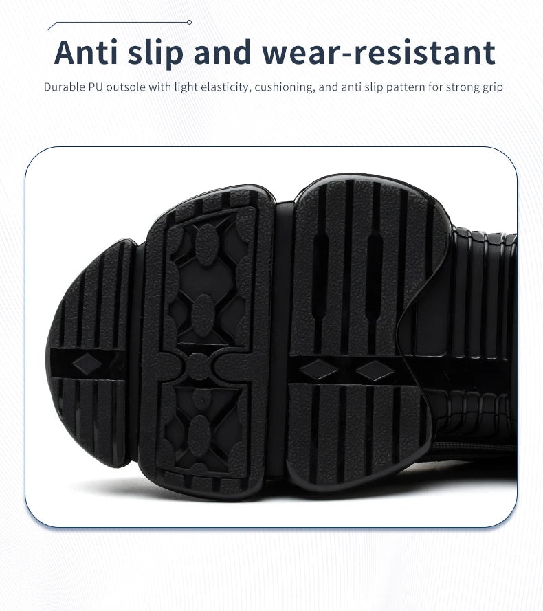 Men’s Rotating Button Safety Shoes – Anti-Smash & Anti-Puncture